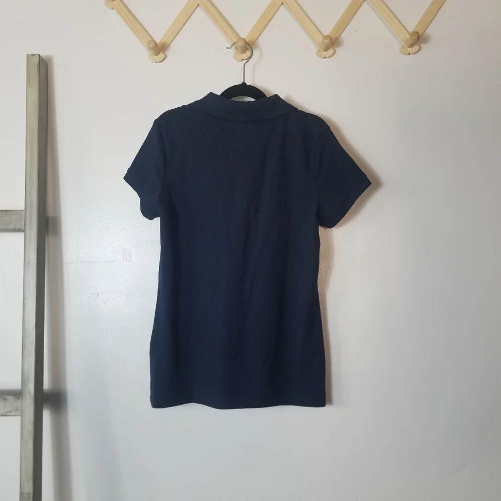NWOT CAT & JACK SCHOOL UNIFORMS NAVY POLO SHIRT SIZE LARGE 10/12
